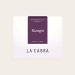 Coffee Community Kenya Kiangoi coffee bag with purple label featuring redcurrant and hibiscus tasting notes